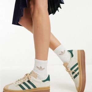 Adidas Gazelle Women's Sneakers - Green and Cream